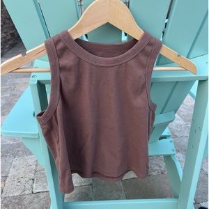 Brown Crop Top